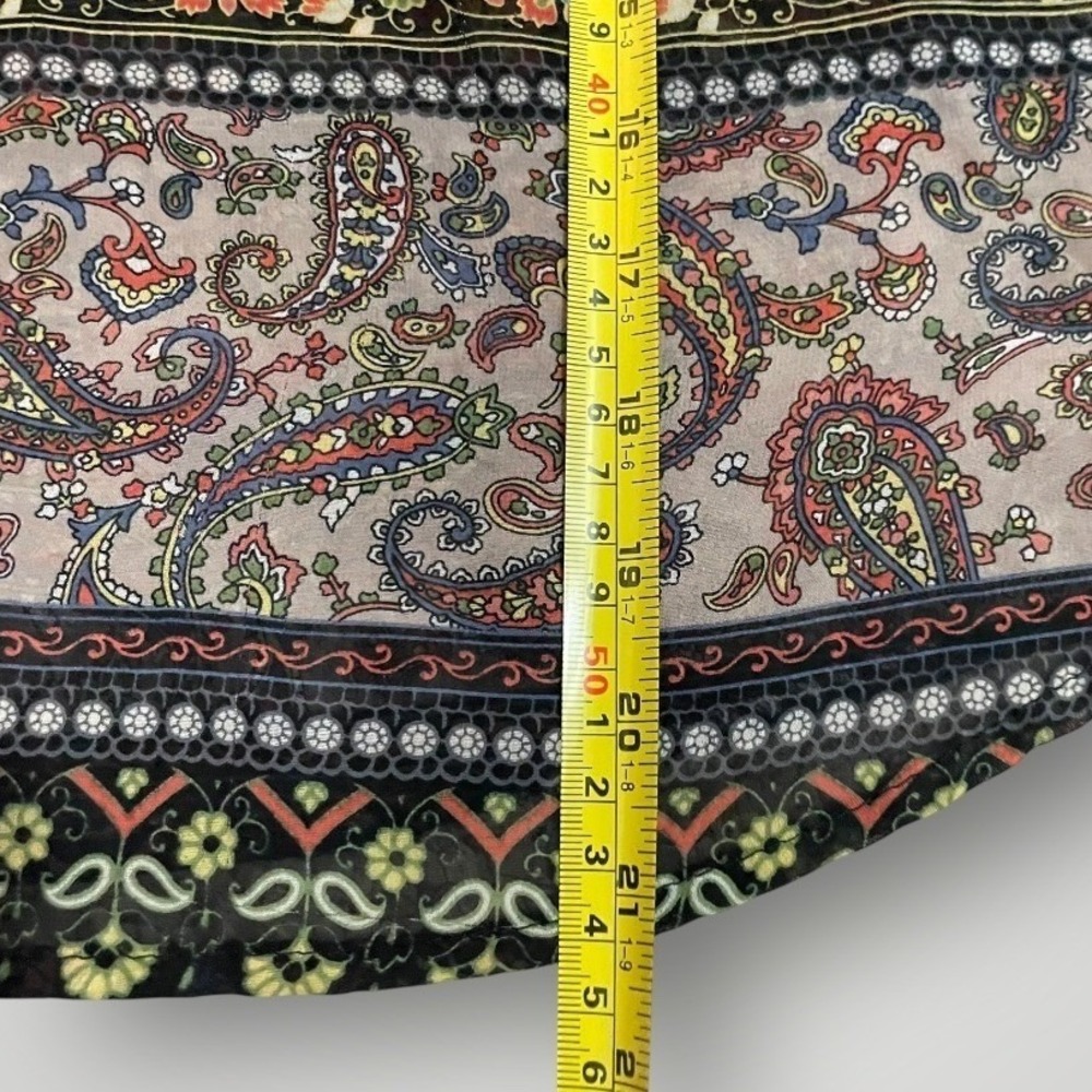 Life Is Swell Women Dolman Top Small Paisley Floral Festival Lightweight Resort - Picture 4 of 8